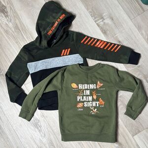 Encrypted Hoodie and Bug Sweatshirt Bundle Set Size 5T/5